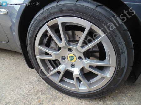 Lotus calipers before being painted red