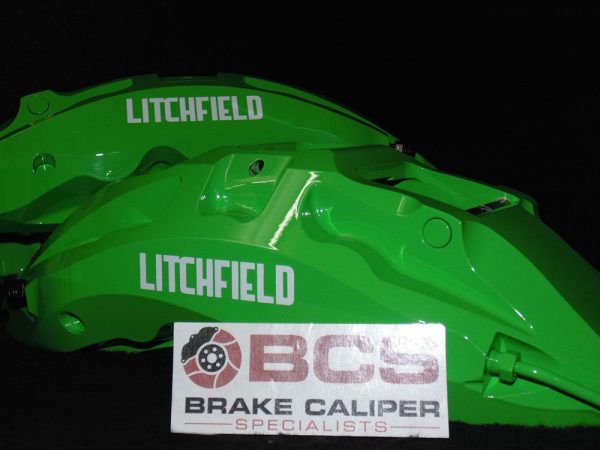 Kawasaki Green Brake Caliper Paint 2 Nissan GTR Brake Caliper Painted in Kawasaki Green Caliper Paint