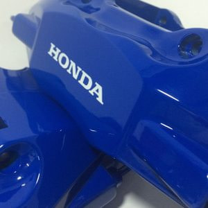 blue honda brakes