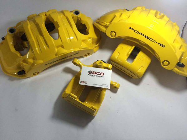 Porsche brake caliper decals in black