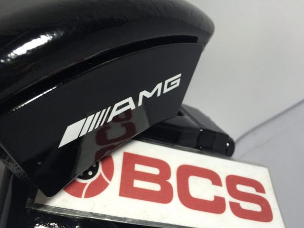 white AMG brake caliper decals