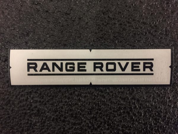 Range Rover straight black decal Range Rover straight black decal