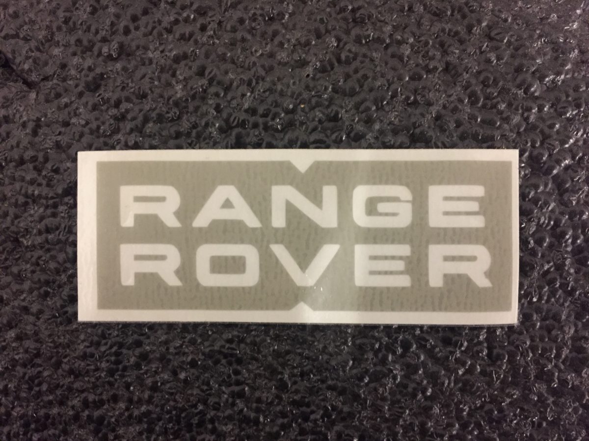 Range Rover Brake Caliper Decals. Purpose Made For Brake Calipers