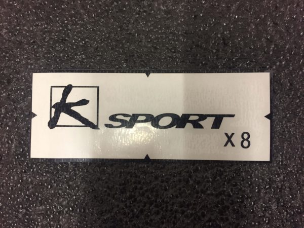 K-Sport X8 black brake caliper decal