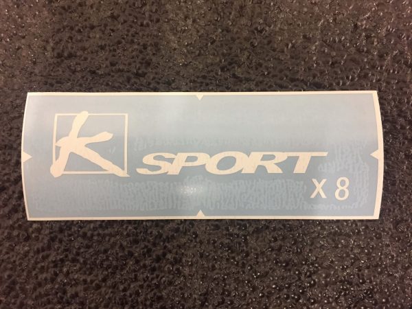 K-Sport X8 white brake caliper decal