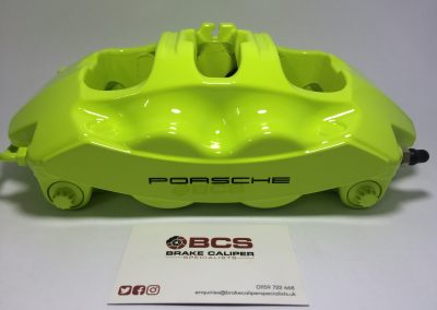 Porsche Acid Green Brake Calipers