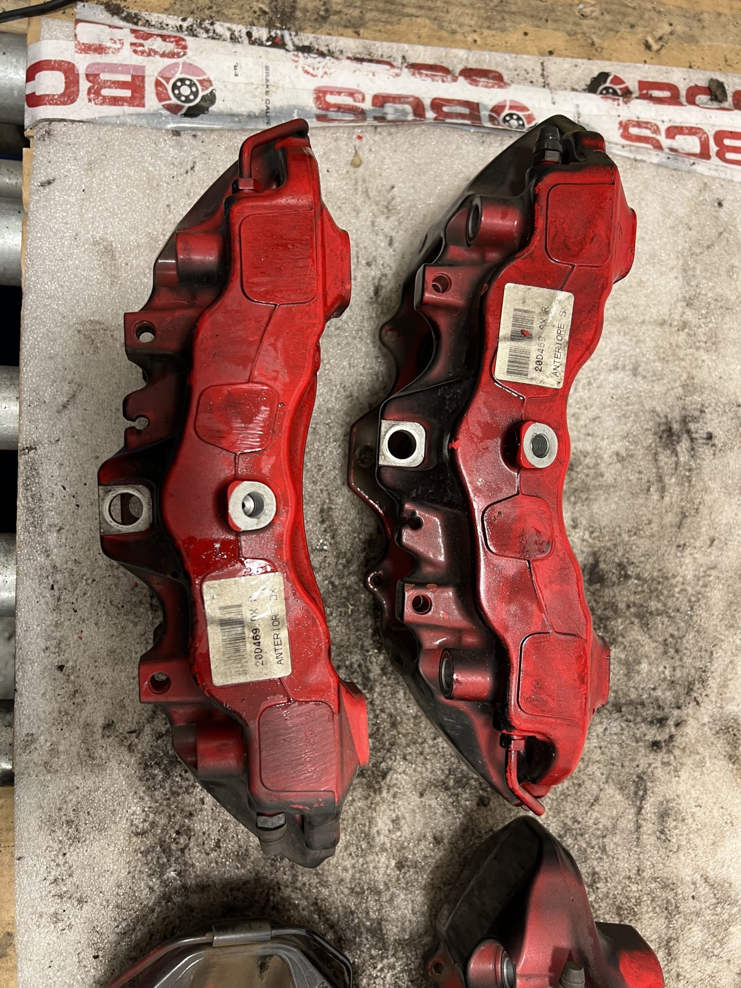 Aston Martin Brake Calipers Painted